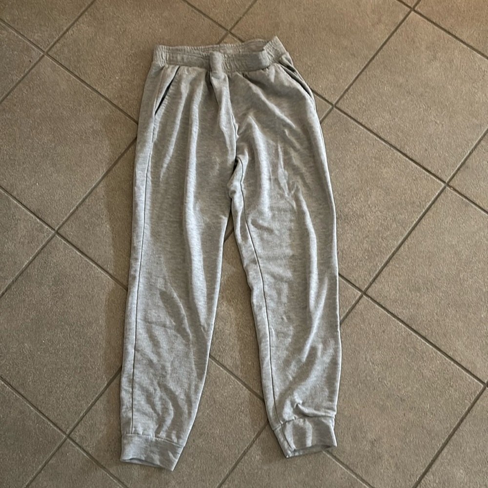Gray sweatpants